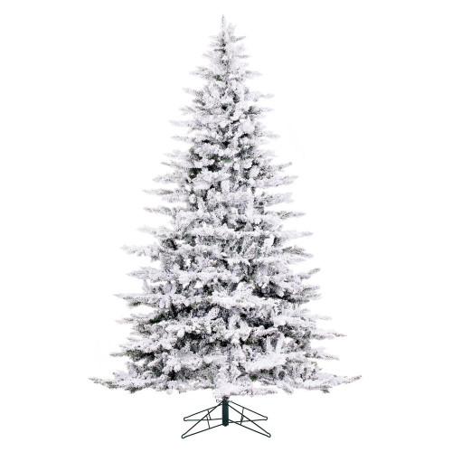Vickerman A895180 - 9 ft Flocked Utica Fir Unlit Christmas Tree