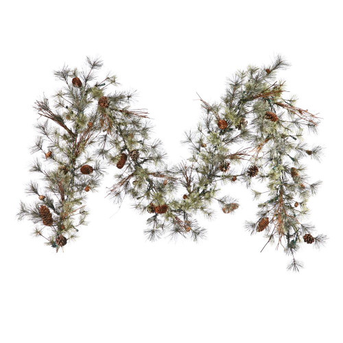 Vickerman B165512 - 9 ft Green Alpine Christmas Garland - Unlit