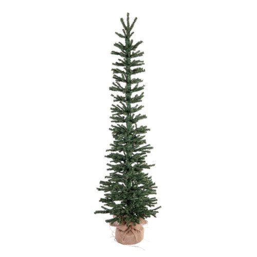 Vickerman B166840 4' x 16" Mini Pine Tree 624T Burlap Base 