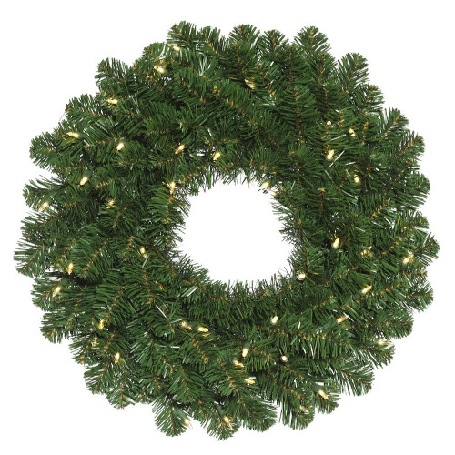 Vickerman C164625LED - 24" Oregon Fir Wreath with Warm White LED Lights