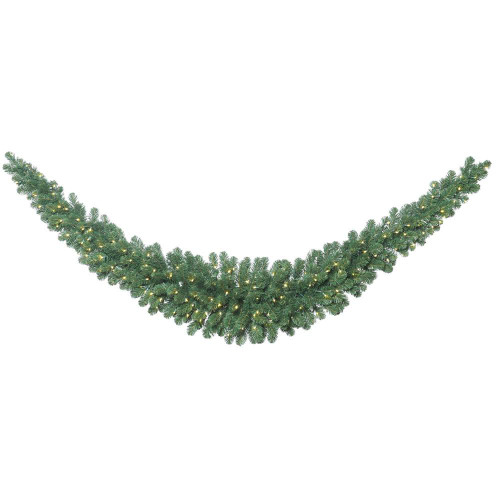 Vickerman C164921LED - 9 ft Green Fir Christmas Garland - Warm White LED