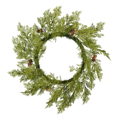 Vickerman D190324 24" Cedar Pinecone Wreath 30Tips 