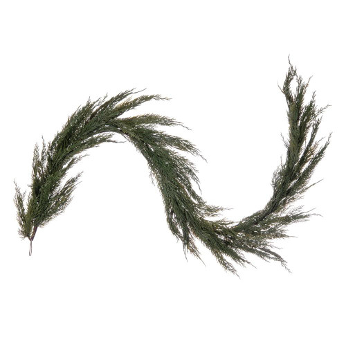 Vickerman EH214062 - 5.17 ft Green Cedar Christmas Garland - Unlit