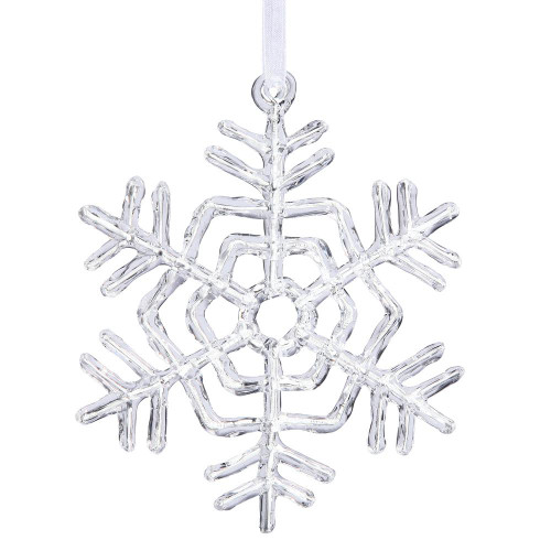 Vickerman M110205 - 5 inch Clear Snowflake Christmas Ornament