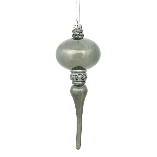 Vickerman N174587D 8" x 2.75" Pewter Shiny Final 3/Bg