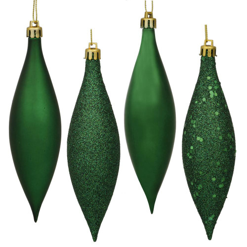Vickerman N500124 5.5" Emerald Drop 4 Finish Asst 8/Bx