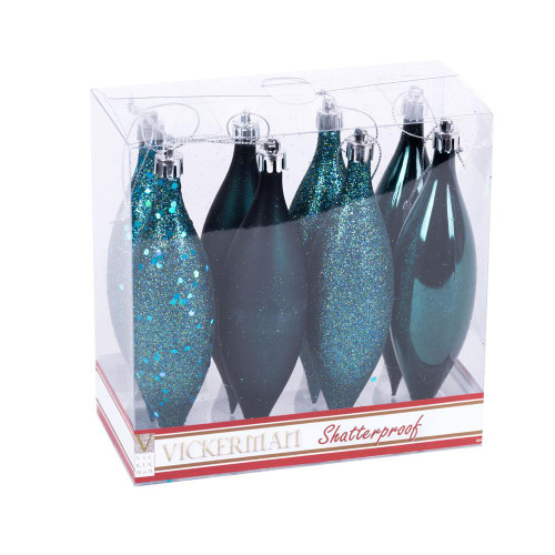 Vickerman N500162 5.5" Sea Blue Drop 4 Finish Asst 8/Bx 