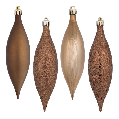 Vickerman N500176 5.5" Mocha Drop 4 Finish Asst 8/Bx