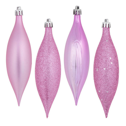 Vickerman N500179 5.5" Pink Drop 4 Finish Asst 8/Bx