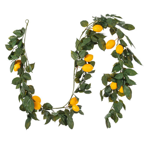 Vickerman FK170703 - 6 ft Green Yellow Lemon Christmas Garland - Unlit