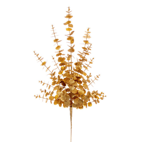 Vickerman FK223728 - 28 in. Gold Eucalyptus Glitter Artificial Spray - 2 Pack