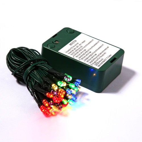 Vickerman X11G250 15" Multi-Color Battery Christmas Lights w/ Timer 