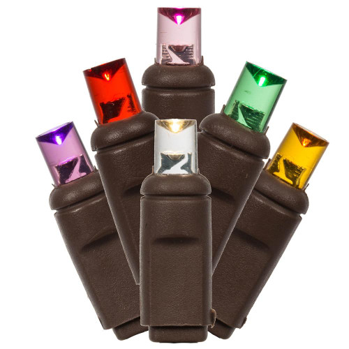 Vickerman X6B6500PBG 25ft 50-LED Multi-Color Christmas Light String 