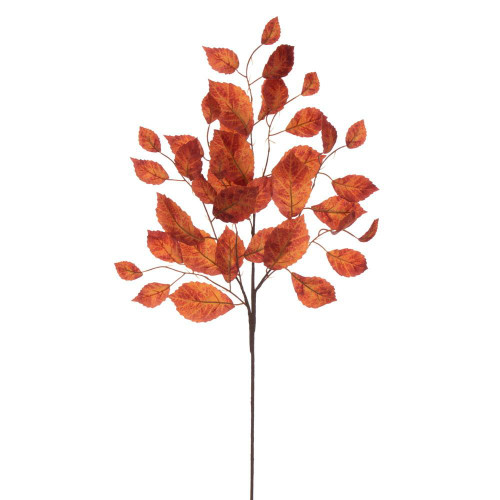  Vickerman FT225330 32" Artificial Rust Orange Beech Leaf Spray 3/Bag 