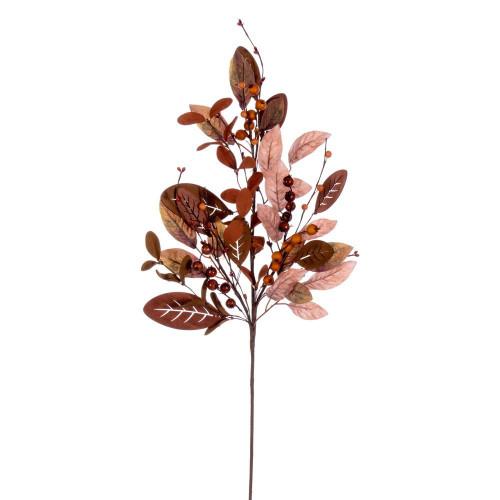 Vickerman FT226732 - 32 in. Brown Green Leaf Artificial Spray - 2 Pack