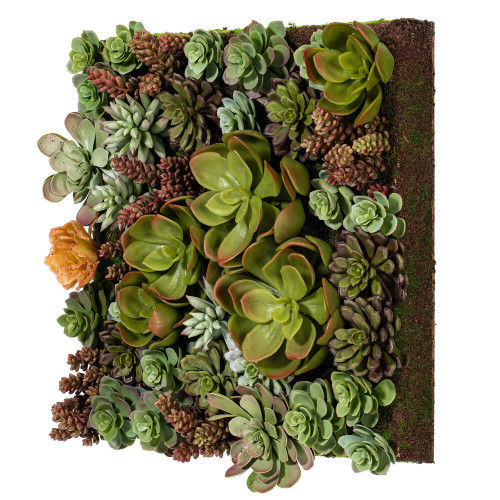 Vickerman FX190617 16.5" Multi-Colored Succulent Wall Arran 