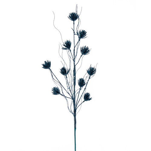 Vickerman QG224432 - 30 in. Baby Blue Mini Flower Glitter Artificial Spray - 6 Pack