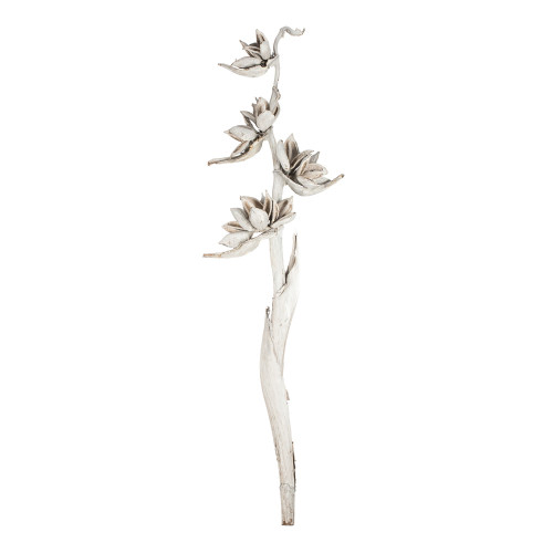 Vickerman H2SPS900 5-6' White Wash Star Pod Stalk - 1/Pk 
