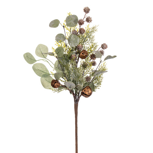 Vickerman FQ222120 - 20 in. Green Winter Jingle Bell Artificial Spray - 2 Pack