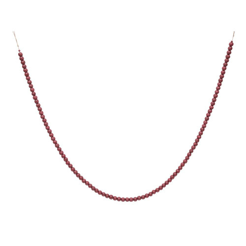 Vickerman JB214865 - 6 ft Burgundy Bead Christmas Garland - Unlit