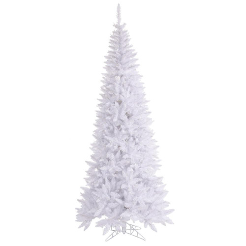Vickerman K160165 - 6.5 ft White Slim Fir Unlit Christmas Tree