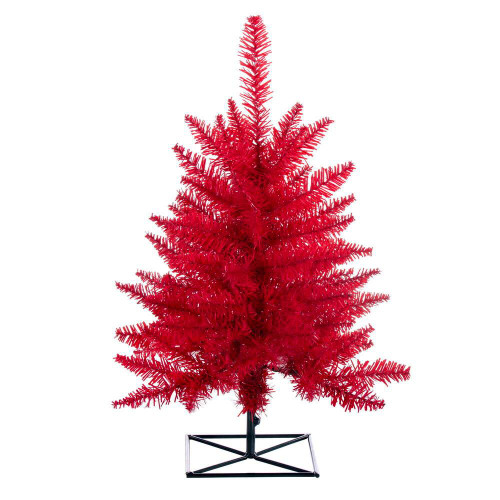 Vickerman K161330 - 3 ft Red Fir Unlit Christmas Tree