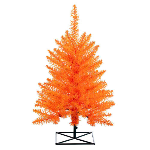 Vickerman K162330 - 3 ft Orange Fir Unlit Christmas Tree