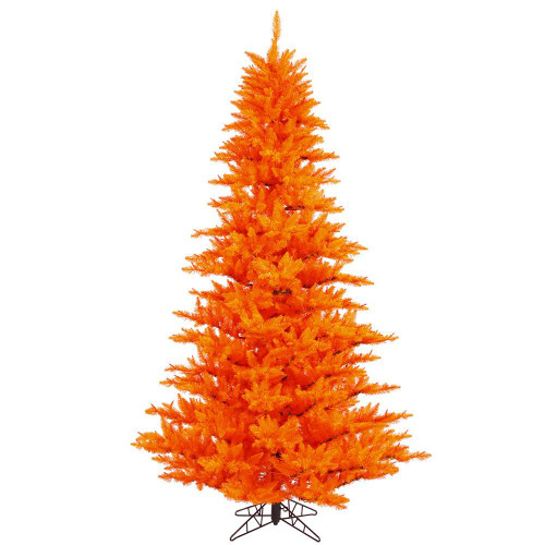 Vickerman K162375 - 7.5 ft Orange Fir Unlit Christmas Tree