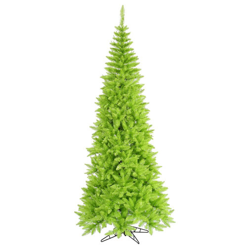 Vickerman K162565 - 6.5 ft Lime Slim Fir Unlit Christmas Tree