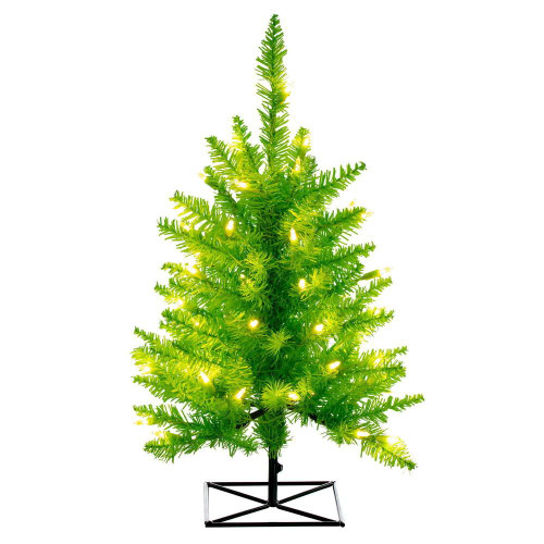 Vickerman K162631LED 3ft Lime Fir Christmas Tree with Lights