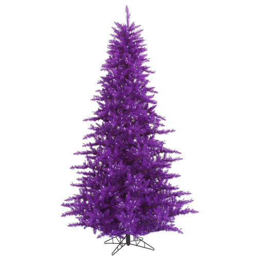 Vickerman K163155 - 5.5 ft Purple Fir Unlit Christmas Tree