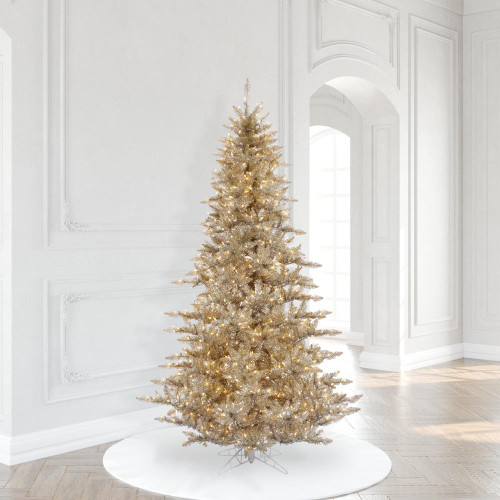 Vickerman K166376LED 7.5ft Champagne Fir Christmas Tree with Lights