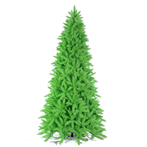 Vickerman K168547 4.5ft Flocked Slim Lime Fir Christmas Tree