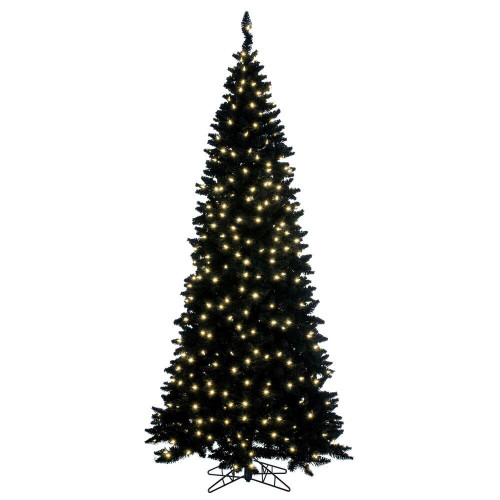 Vickerman K221556LED 5.5' x 31" Flocked Black Dura-Lit 300WW