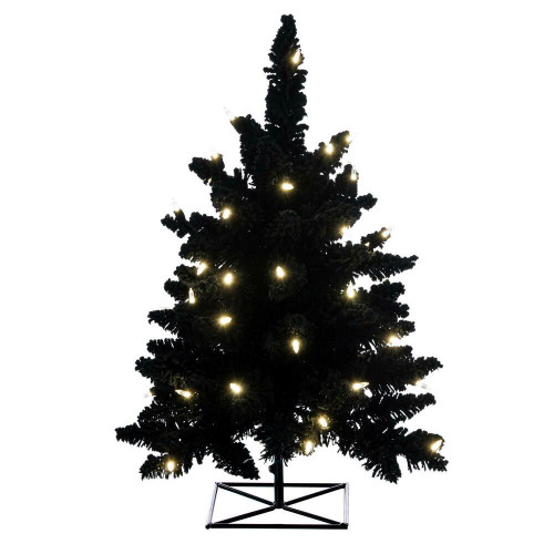  Vickerman K221631LED 3' x 25" Flocked Black Dura-Lit 100WW 