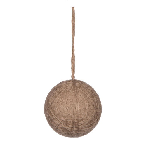 Vickerman JE220365 4" Natural Wool String Wrapped Ball 4/Bg
