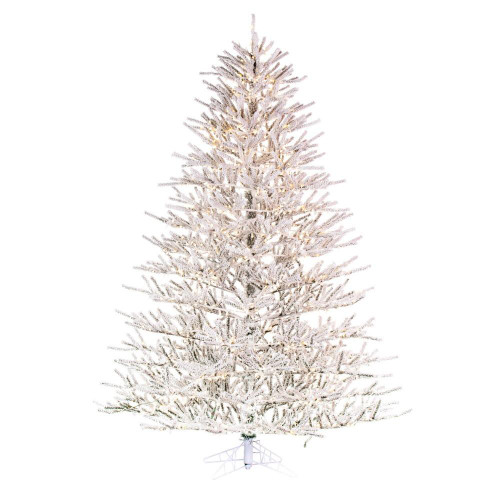 Vickerman K226186LED 10' x 81" Flocked Pistol 3mm 3400WW
