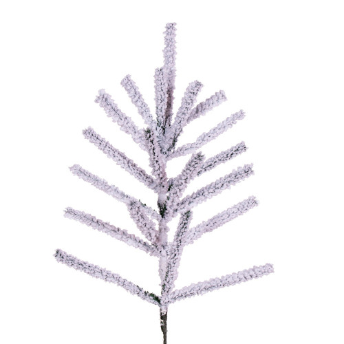 Vickerman K226203 - 24 in. White Flocked Pistol Pine Artificial Spray - 3 Pack