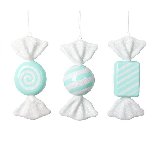 Vickerman MT227144 7.5"-8" Seafoam Candy Assortment 3/Bag