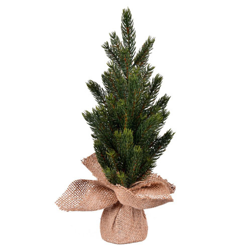  Vickerman LF203615 15" Balsam Fir Sapling Tree Burlap 2Pk 