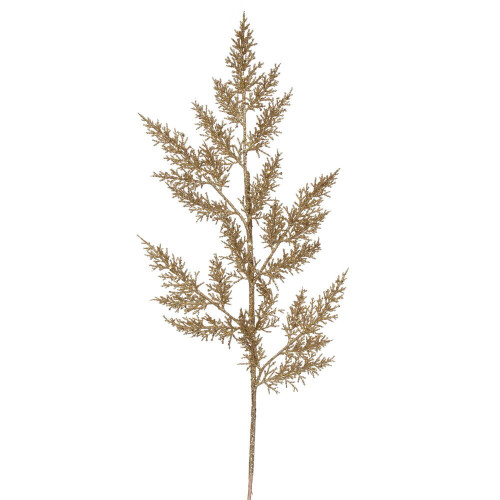 Vickerman L162408 - 28 in. Gold Glitter Wild Huck Artificial Spray - 6 Pack