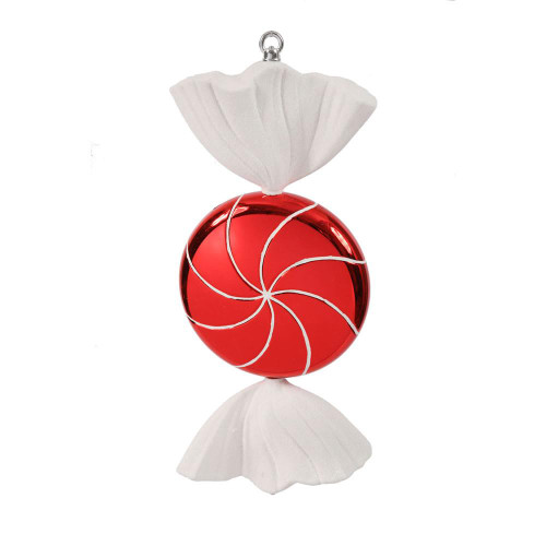 Vickerman M110703 18.5" Red White Swirl Candy