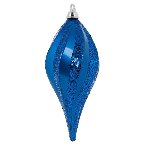 Vickerman M132602 12'' Blue Candy Glitter Swirl Drop