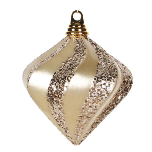Vickerman M133238 6'' Champagne Candy Glit Swirl Diamond
