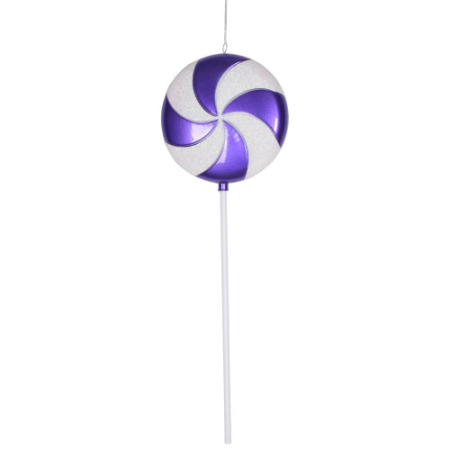 Vickerman M152116 24" Purple-White Candy Lollipop