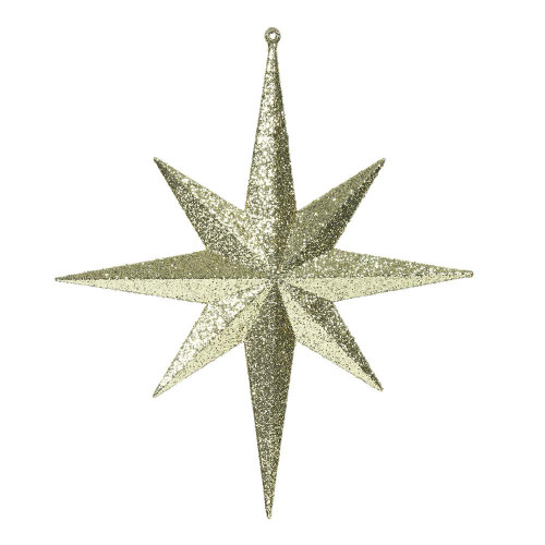Vickerman M167408 12" Gold Glitter Bethlehem Star 2/Bag