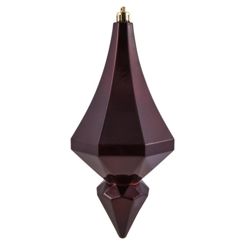 Vickerman MC191065D 8" Burgundy Candy Diamond Finial 2/Bag
