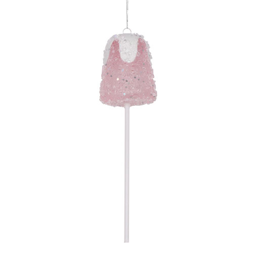 Vickerman MT221879 - 10 inch Pink Glitter Lollipop Christmas Ornament - 3 Pack