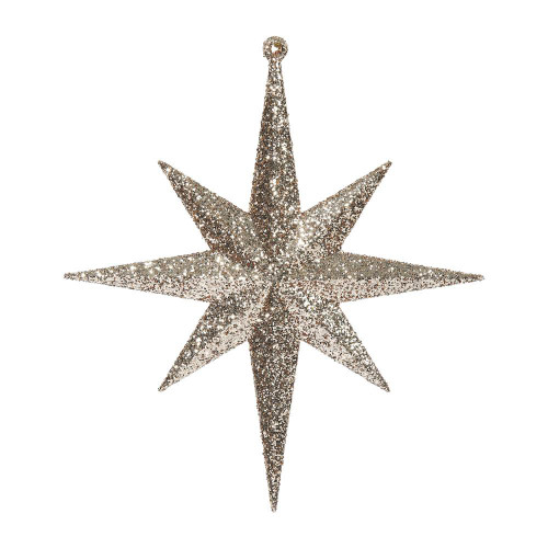 Vickerman M167258 8" Rose Gold Glittr Bethlehem Star 4/Box