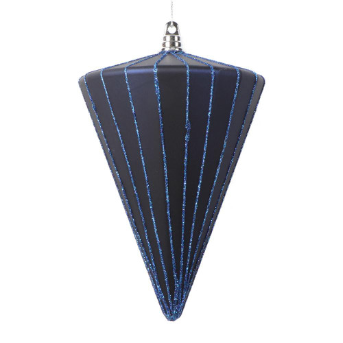 Vickerman MT224331 6" Matte Midnight Blue Cone 3/bag